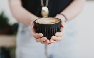 Enjoy your coffee from a cup made from coffee husks!