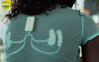 This smart shirt with printed electronics monitors your health!