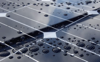 New solar panel generates energy from raindrops