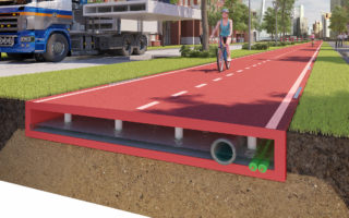 The world’s first bicycle path from recycled plastic