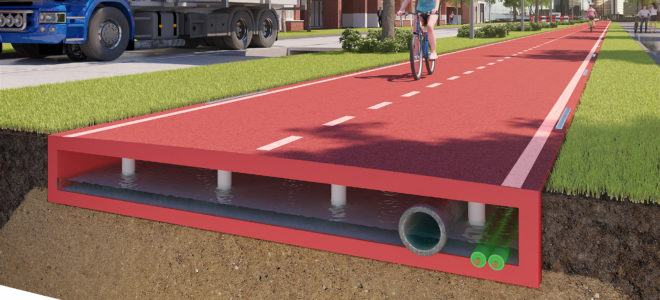 The world’s first bicycle path from recycled plastic