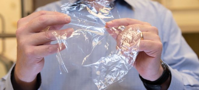 Material made from cellulose and chitin could replace flexible plastic packaging