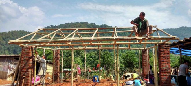 Bamboo buildings on World Bamboo Day