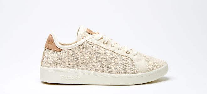 Cotton sneakers with a corn-based sole