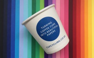 CupCycling: from disposable coffee cup to colourful paper
