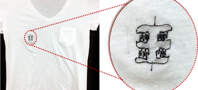 Embroidering batteries onto garments