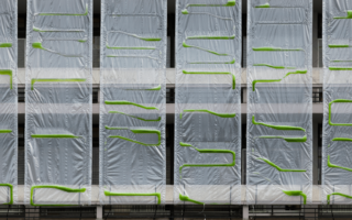 Bio-digital urban curtain captures CO2 from the air