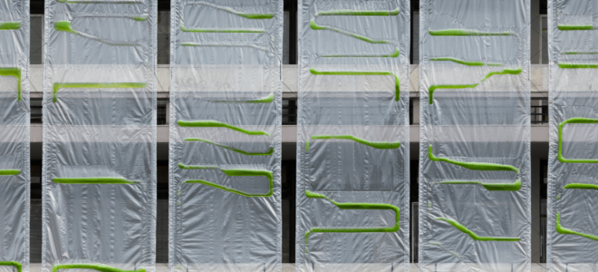 Bio-digital urban curtain captures CO2 from the air
