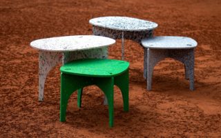 Flatpack furniture made from recycled plastic