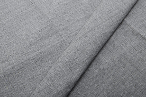 Capri Slub Linen Wholesale Fabric in Silver