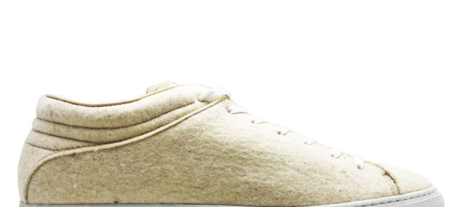 Sneakers made with non-food milk