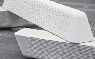 3D printed urban furniture doubles as a protective barrier