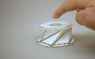 Origami-inspired metamaterial to soften rocket landings