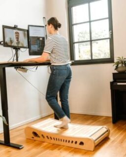 The Office Walker, created by Berlin-based designer and physicist Johannes Kettmann, introduces a new approach to movement in the workplace. Unlike electric walking pads, it works without a motor, and it is made of wood. The user’s own steps power the device, eliminating noise, electricity use, and mechanical wear. This makes it a quiet, low-maintenance alternative to conventional treadmills.

Read more at MaterialDistrict.com

#MaterialInspiration #Materials #Wood #SustainableDesign #WorkplaceInnovation #ErgonomicDesign #CircularDesign #ProductDesign #InteriorDesign #ManualTreadmill #ActiveWorkspace #DesignForWellbeing #MaterialInnovation