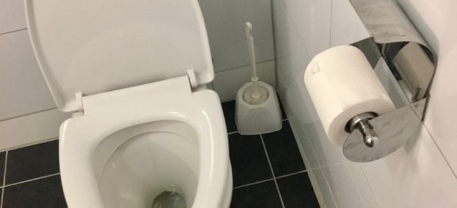 Saving flush water with a new toilet coating