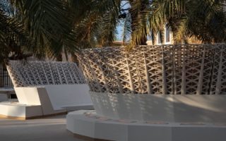 A 3D printed pavilion made of sand