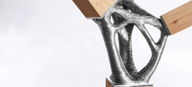 Customised steel connectors made with robotic 3D metal printing