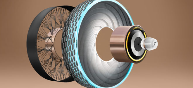 A self-regenerating concept tire