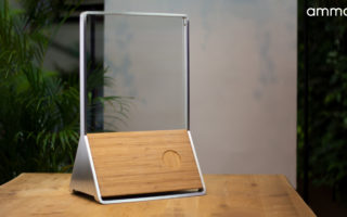 An audio system made of glass