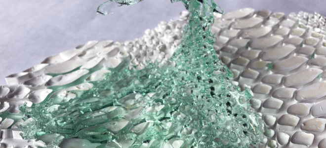 Biodegradable textile made from algae and silk protein