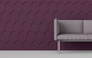 PET Felt Wall Shingles Half Cove