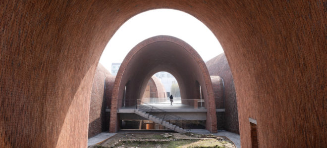 Kiln-inspired vaults made of recycled kiln bricks