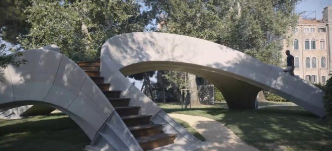The first 3D printed and unreinforced concrete bridge