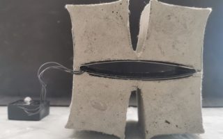 Generating energy from waves with flexible concrete