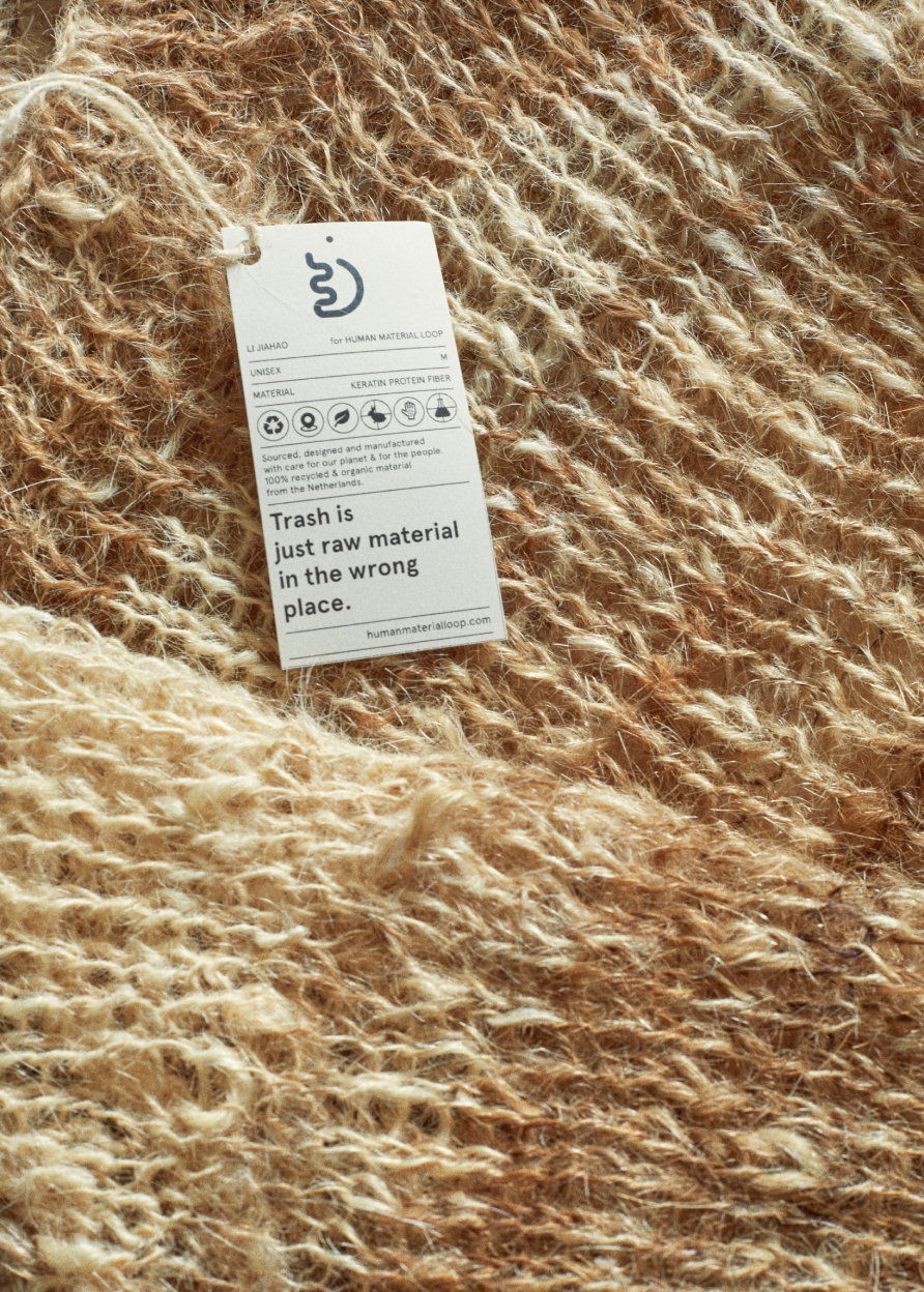 A sweater made from human hair - MaterialDistrict