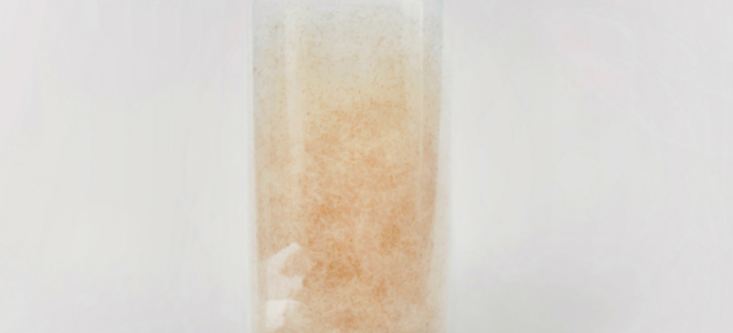 A plant-based fibre fill insulation material