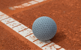 A 3D printed recyclable tennis ball