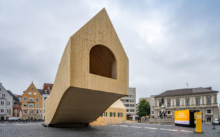 A CLT pavilion to celebrate 500 years of social housing