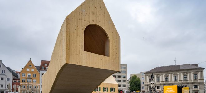A CLT pavilion to celebrate 500 years of social housing