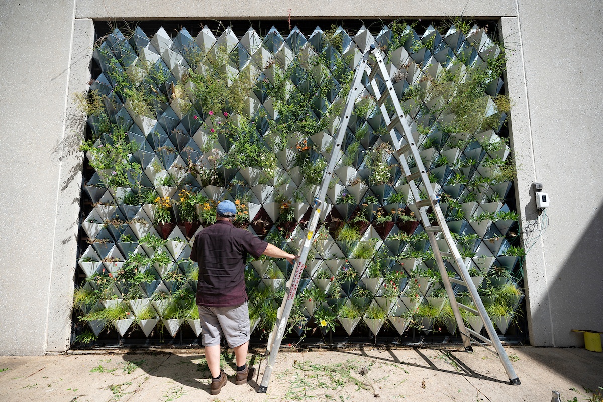 A Living Wall Made Of Recycled Materials Materialdistrict 3