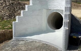 A smart 3D printed concrete wall
