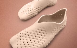 A 3D printed compostable shoe