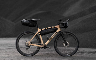 A wooden gravel bicycle