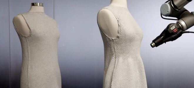 A 4D knitted dress