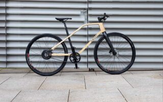 An e-bike made of bamboo
