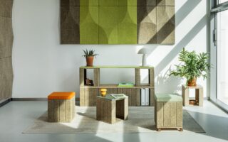 Modular furniture made of hemp and flax