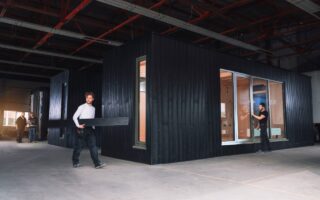 Modular houses made of waste plastic