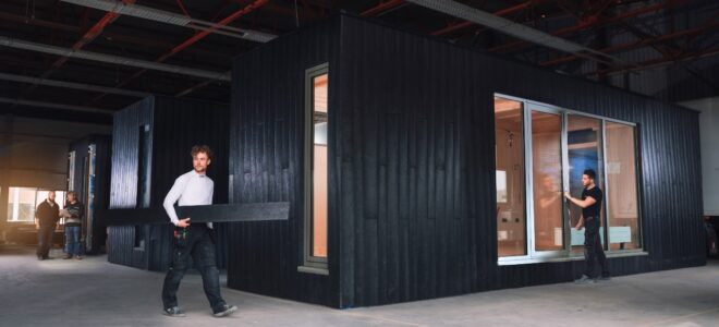 Modular houses made of waste plastic