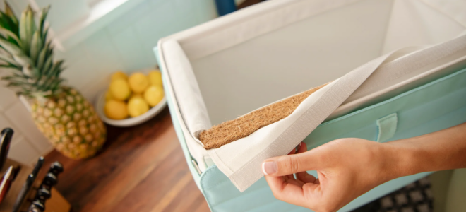 A cooler made with coconut fibre