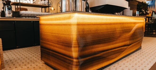 3D printed furniture made of coffee grounds