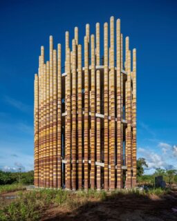 Goya Tower in Phang Nga, southern Thailand, explores how locally available animal waste can become an architectural material. Designed by Thai architect and artist @boonserm_premthada, the structure consists of handmade bricks produced from elephant dung. The project connects this unconventional material with the region’s landscape, communities and long history of human–elephant coexistence.

Read more at MaterialDistrict.com

#MaterialInspiration #Materials #ElephantDungBricks #GoyaTower #BiobasedMaterials #OrganicWaste #SustainableArchitecture #MaterialInnovation #CircularDesign #ThaiArchitecture #WasteToMaterial #MaterialDistrict