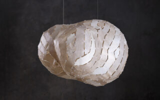Lamps made with tofu waste