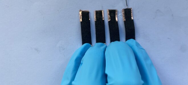 Fabric that generates electricity through body heat