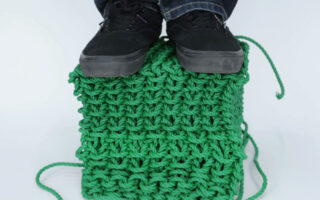 Solid knitting: 3D printing with yarn