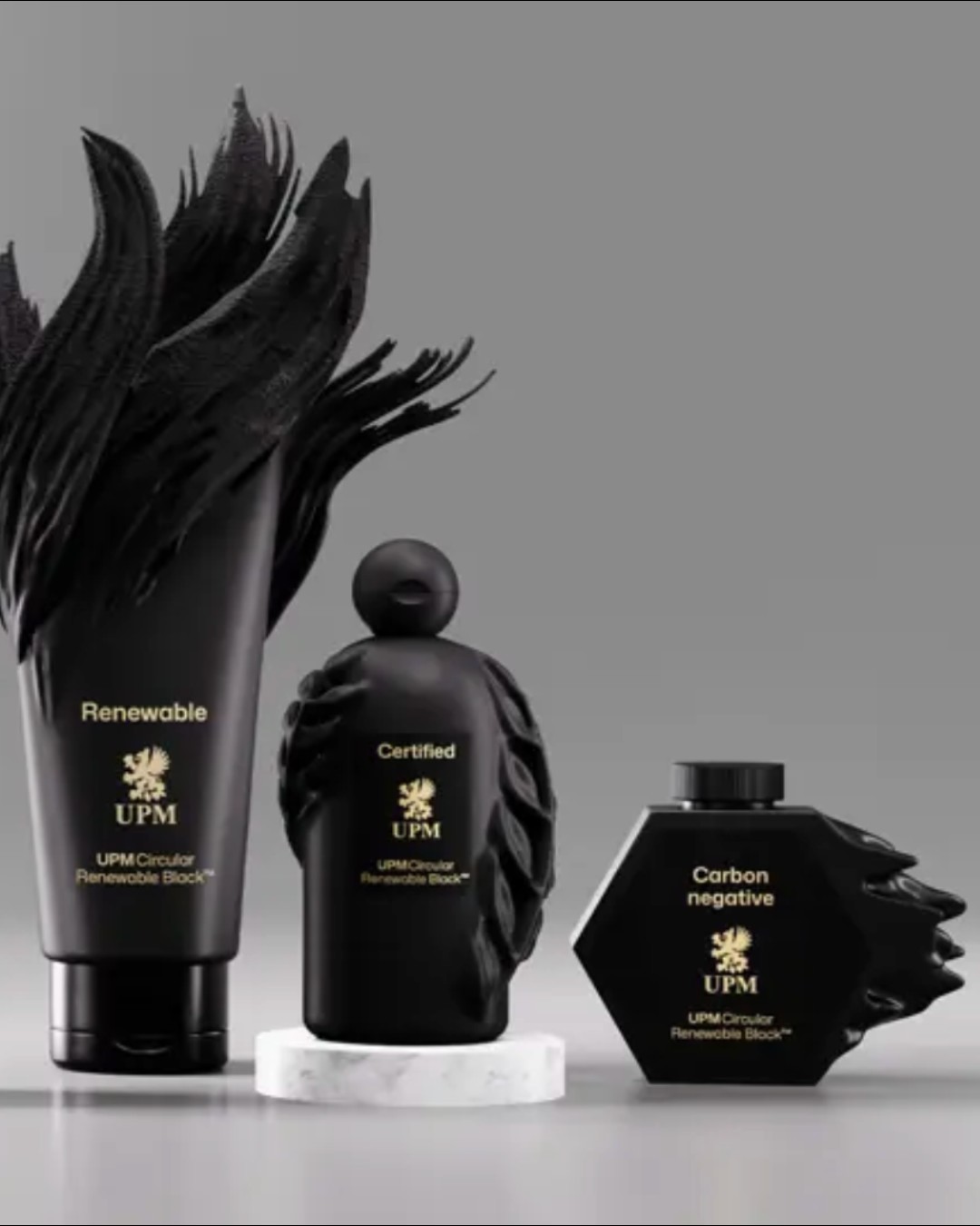 Black remains a popular colour in packaging and product design. It conveys quality, contrast and strong brand identity. However, traditional black plastics present a major challenge for recycling. Most carbon black pigments cannot be detected by near-infrared (NIR) sorting systems. As a result, black packaging often ends up outside recycling streams.

UPM Biochemicals introduces UPM Circular Renewable Black as an alternative. This biobased black pigment aims to combine visual quality with recyclability and verified climate performance. For packaging and product designers, it offers a way to use black without undermining circular design goals.

Read more at MaterialDistrict.com

#MaterialInspiration #Materials #RecyclableMaterials #BiobasedMaterials #CircularDesign #PackagingDesign #SustainablePackaging #MaterialInnovation #PlasticRecycling #DesignMaterials