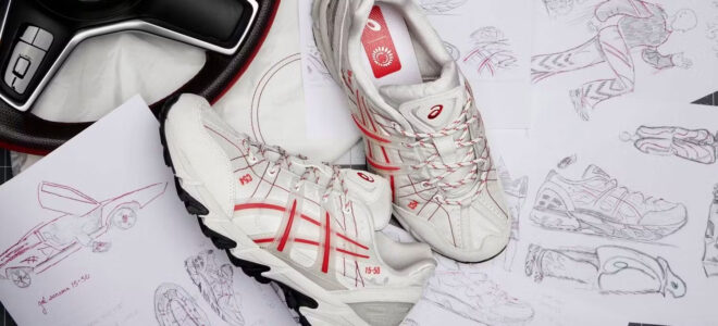 ASICS Sneakers Crafted from Recycled Airbag Fabric Win Design Award